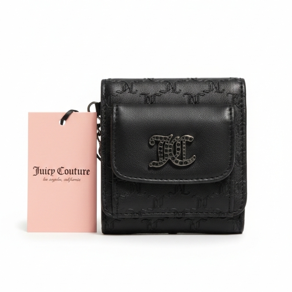 Juicy Couture Black Embossed Wallet